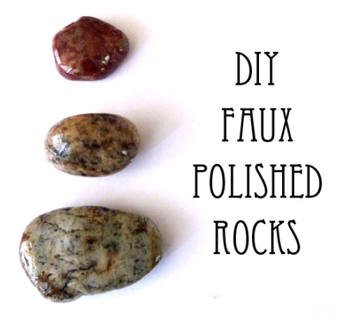 #DIY faux polished rocks by makingmondays